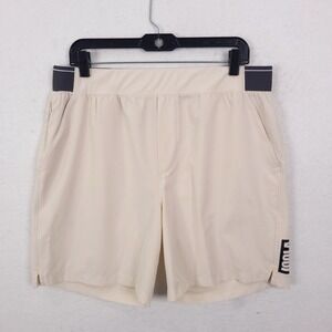 Joola Pickleball Shorts Mens Beige Tan Size L Performance Gym Running Activewear